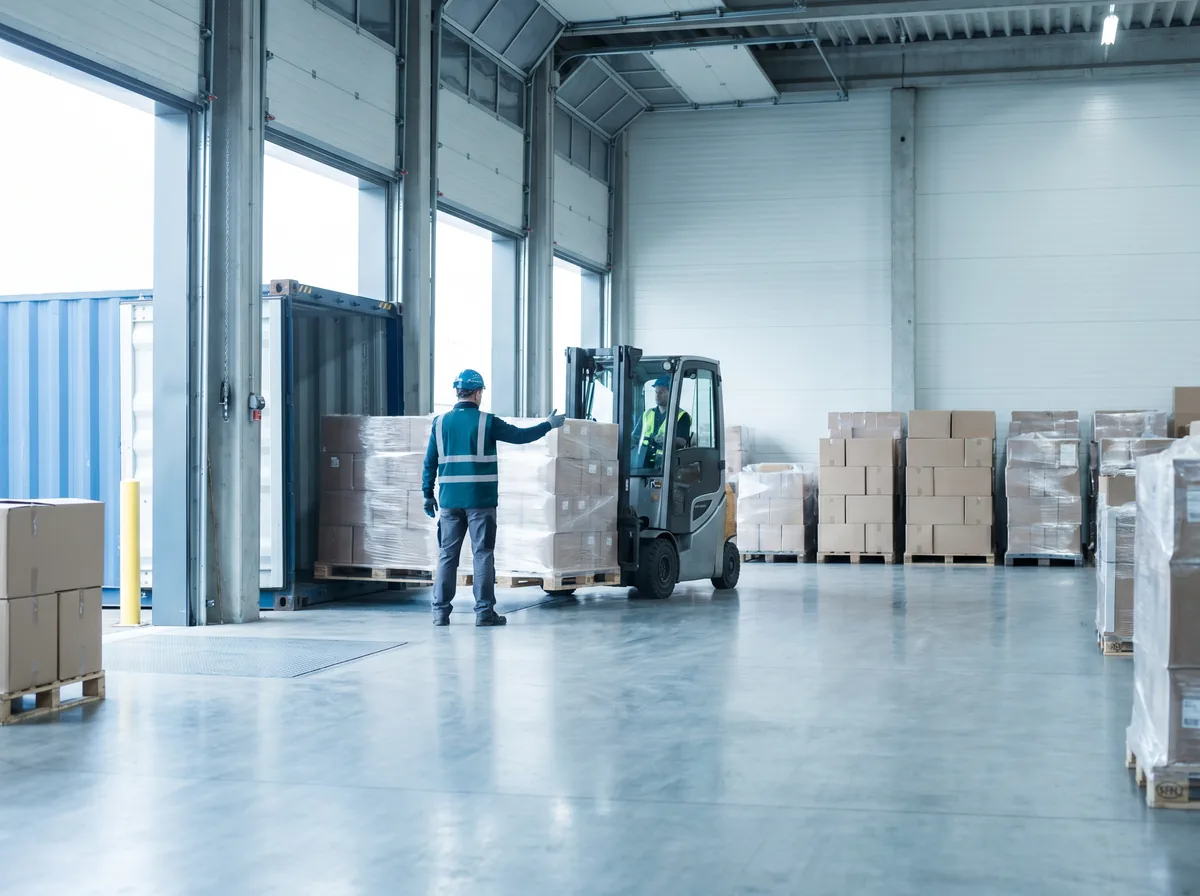 Consolidated cargo ready for shipment