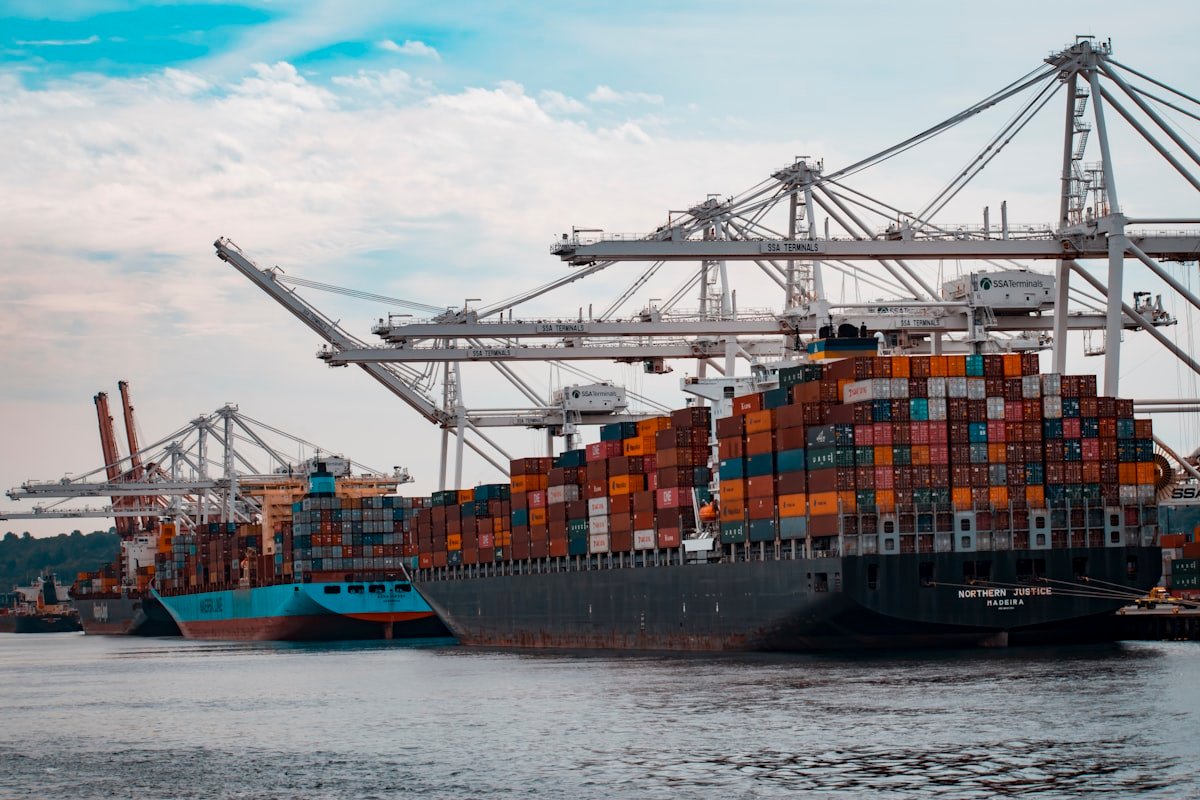 Port logistics team handling customs clearance documentation